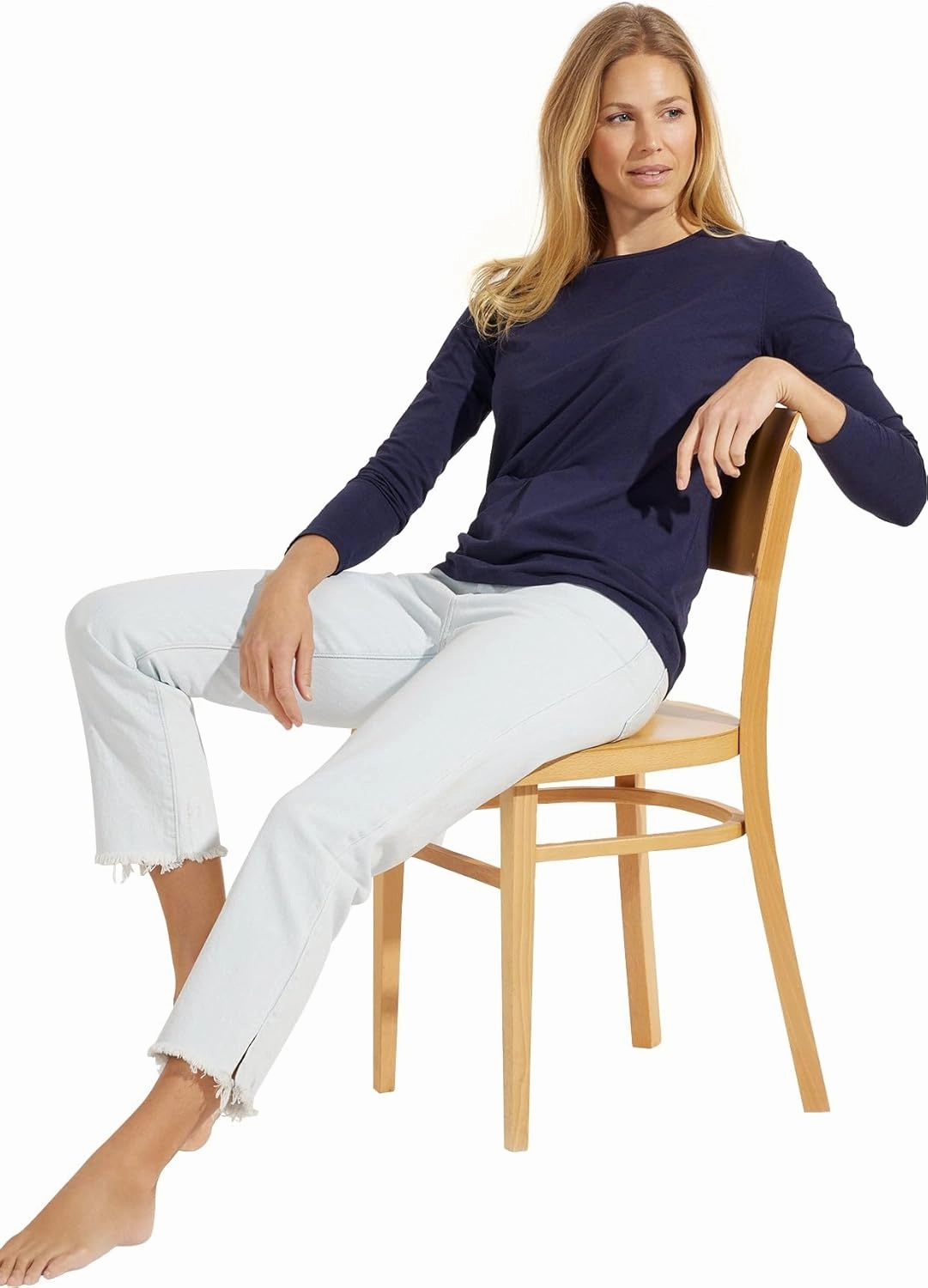 Coolibar UPF 50  Women's Morada Everyday Long Sleeve T-Shirt - Sun Protective