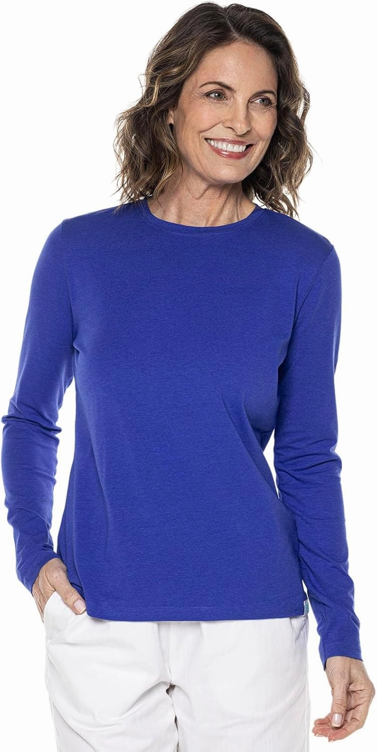 Coolibar UPF 50  Women's Morada Everyday Long Sleeve T-Shirt - Sun Protective