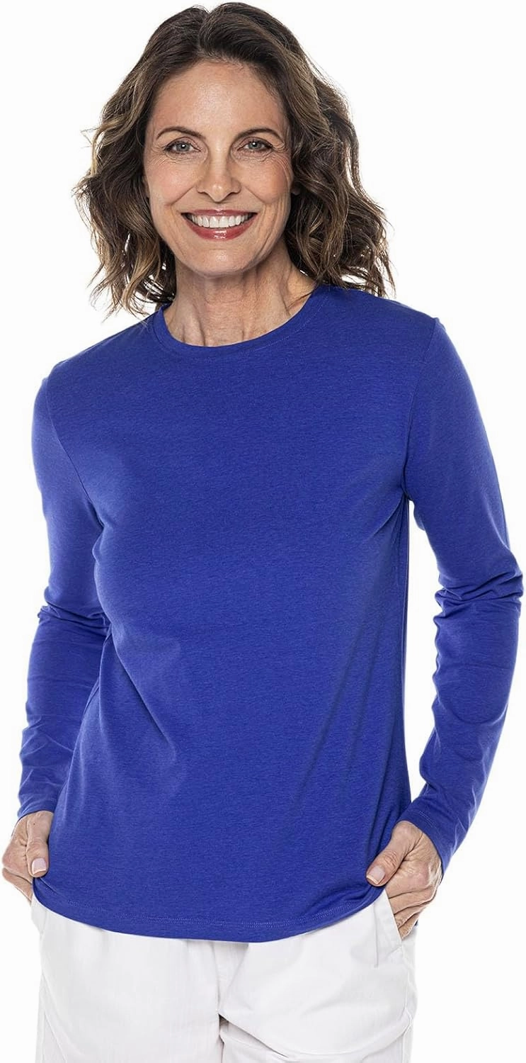 Coolibar UPF 50  Women's Morada Everyday Long Sleeve T-Shirt - Sun Protective