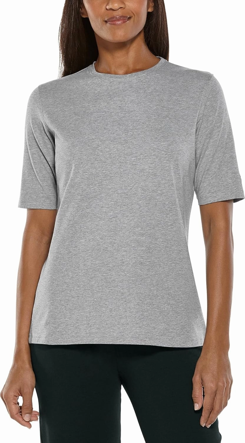 Coolibar UPF 50  Women's Morada Everyday Short Sleeve T-Shirt - Sun Protective