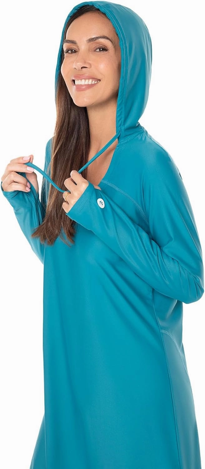 Coolibar UPF 50  Women's Seacoast Swim Cover-Up Dress - Sun Protective