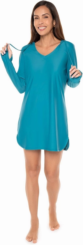 Coolibar UPF 50  Women's Seacoast Swim Cover-Up Dress - Sun Protective