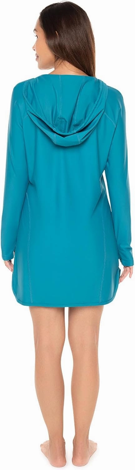 Coolibar UPF 50  Women's Seacoast Swim Cover-Up Dress - Sun Protective