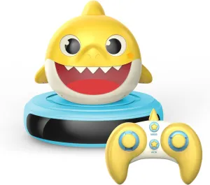 Core Innovations Baby Shark Children's Robot Vacuum with Real Suction Power, Blue, Green,BSRV200