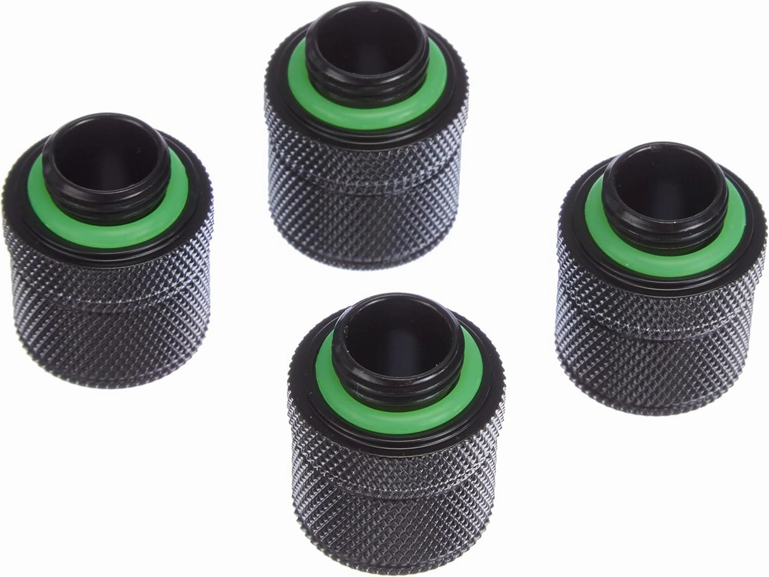 Corsair Hydro X Series Xf Compression 10/13mm (3/8"/ 1/2") ID/OD Fittings Four Pack, Black, Model Number: CX-9051002-WW