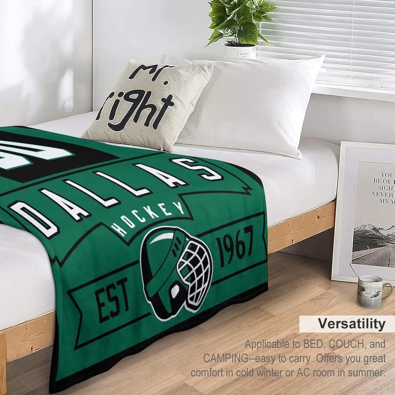 Custom Blanket for Hockey Fans Gift, City Flannel Throw Blankets Personalized Name & Number for Men Women Kids, Products Ships Next Day Printed in USA
