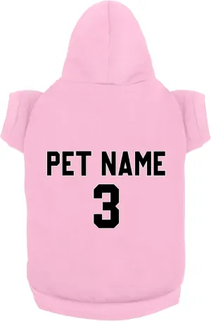 Custom Dog Clothes - Design Your Own Pet Hoodie Add Name Number Personalized Sweater Jersey for Small Medium Large Dogs