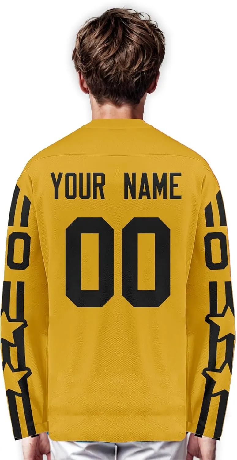 Custom Hockey Jersey Shirts for Fans Men, Women, Youth Gifts Personalized Name Number S-5XL