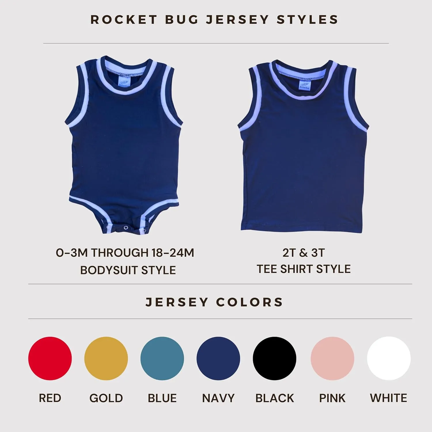Custom Sleeveless Basketball Sport Jersey for Babies - Personalized with Name & Number-FRONT and BACK