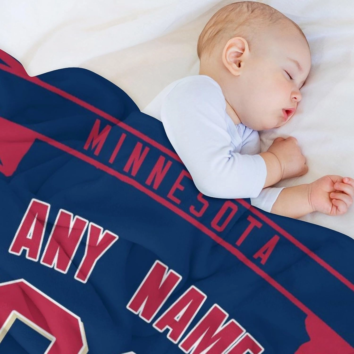 Custom Blanket for Baseball Fans Gift, City Flannel Throw Blankets Personalized Name & Number for Men Women Kids, Products Ships Next Day Printed in USA