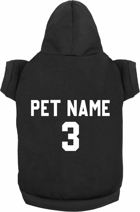 Custom Dog Clothes - Design Your Own Pet Hoodie Add Name Number Personalized Sweater Jersey for Small Medium Large Dogs