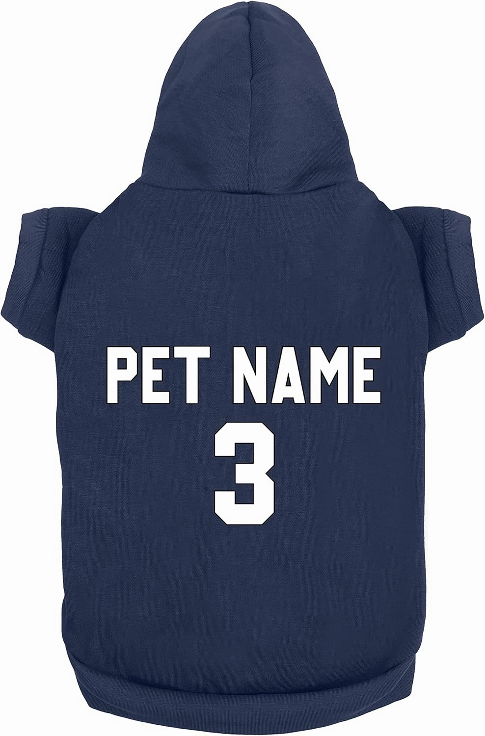 Custom Dog Clothes - Design Your Own Pet Hoodie Add Name Number Personalized Sweater Jersey for Small Medium Large Dogs