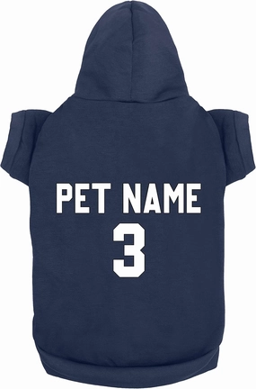 Custom Dog Clothes - Design Your Own Pet Hoodie Add Name Number Personalized Sweater Jersey for Small Medium Large Dogs