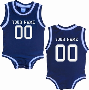 Custom Sleeveless Basketball Sport Jersey for Babies - Personalized with Name & Number-FRONT and BACK
