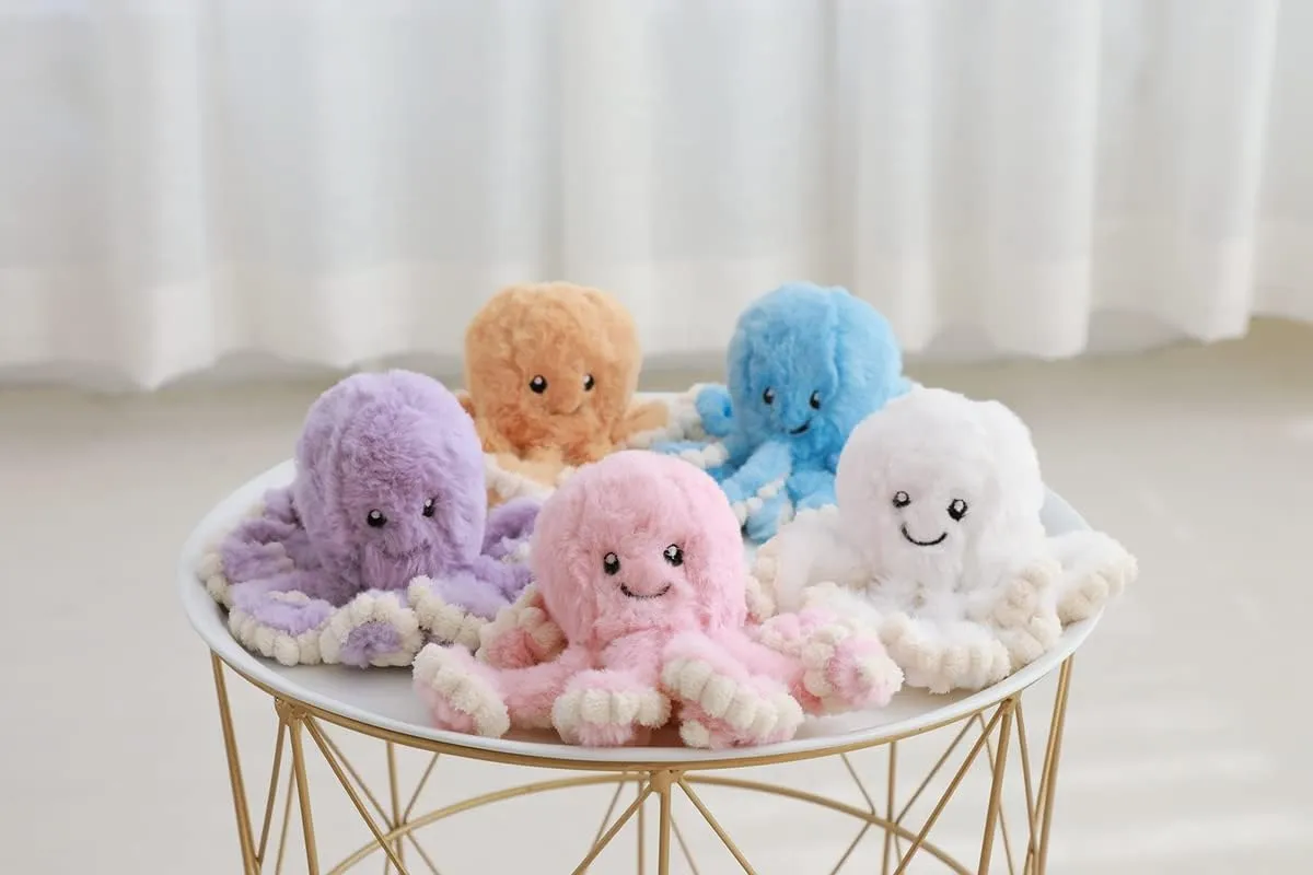 Cute Cartoon Octopus Plush Doll Toys Gift Sea Stuffed Toys for Kids and Lovers Home Decor (Purple, 23.6-Inch)
