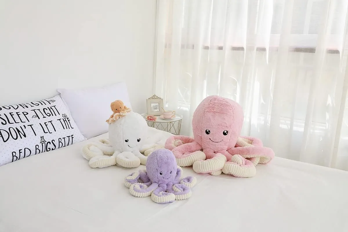 Cute Cartoon Octopus Plush Doll Toys Gift Sea Stuffed Toys for Kids and Lovers Home Decor (Purple, 23.6-Inch)