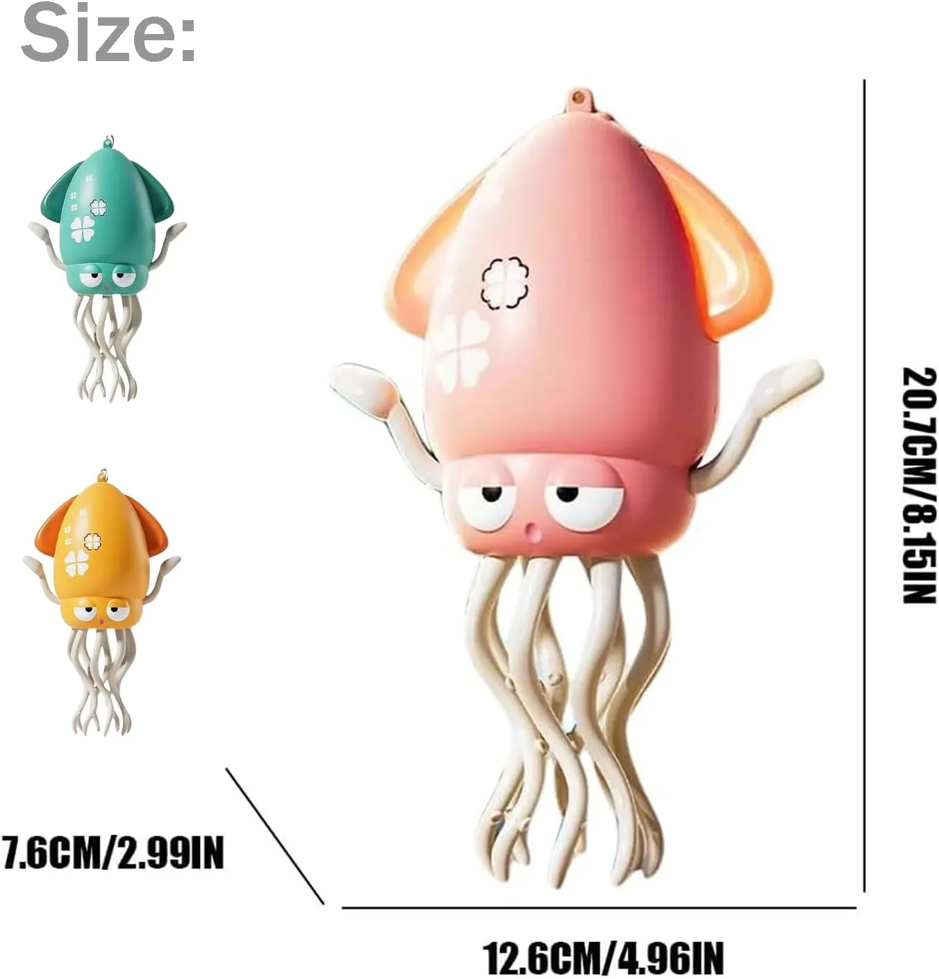 Dancing Octopus Toy Electric,Dancing Automatic Obstacle Avoidance Sensor Toy,Creative Crazy 8-Leg Action Crawling Octopus,with LED & Music,USB Rechargeable for Bath。 (Pink)