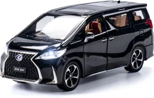 Diecast Metal Model Toy Car - 1:24 Scale With Sound and Light for Kids Age 3  Year (Black)