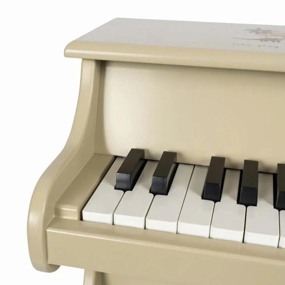 Dino Print Wooden Toy Piano