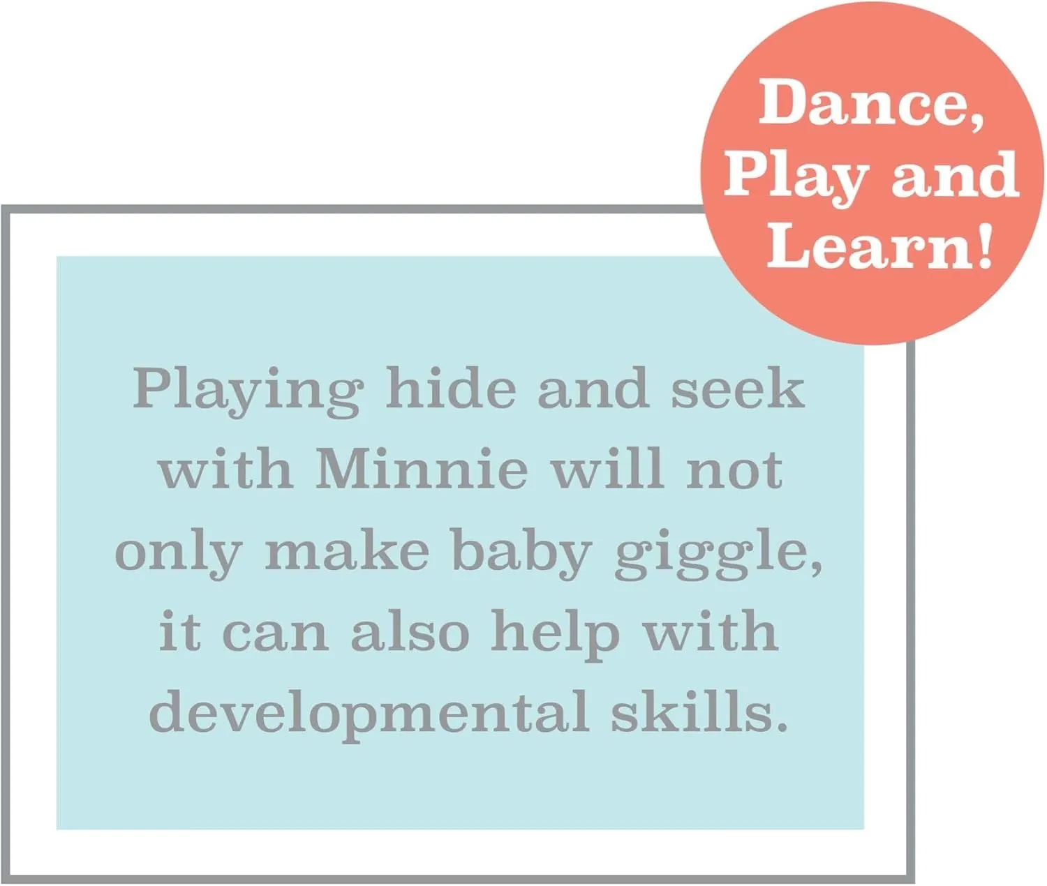 Disney Baby 11-inch Hide-and-Seek Minnie Mouse Interactive Plush, Music, Phrases, And Motion, Kids Toys for Ages 09 Month by Just Play