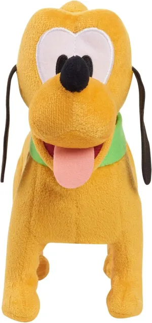 Disney Classics Pluto Walking and Barking Interactive Plush, Officially Licensed Kids Toys for Ages 2 Up by Just Play