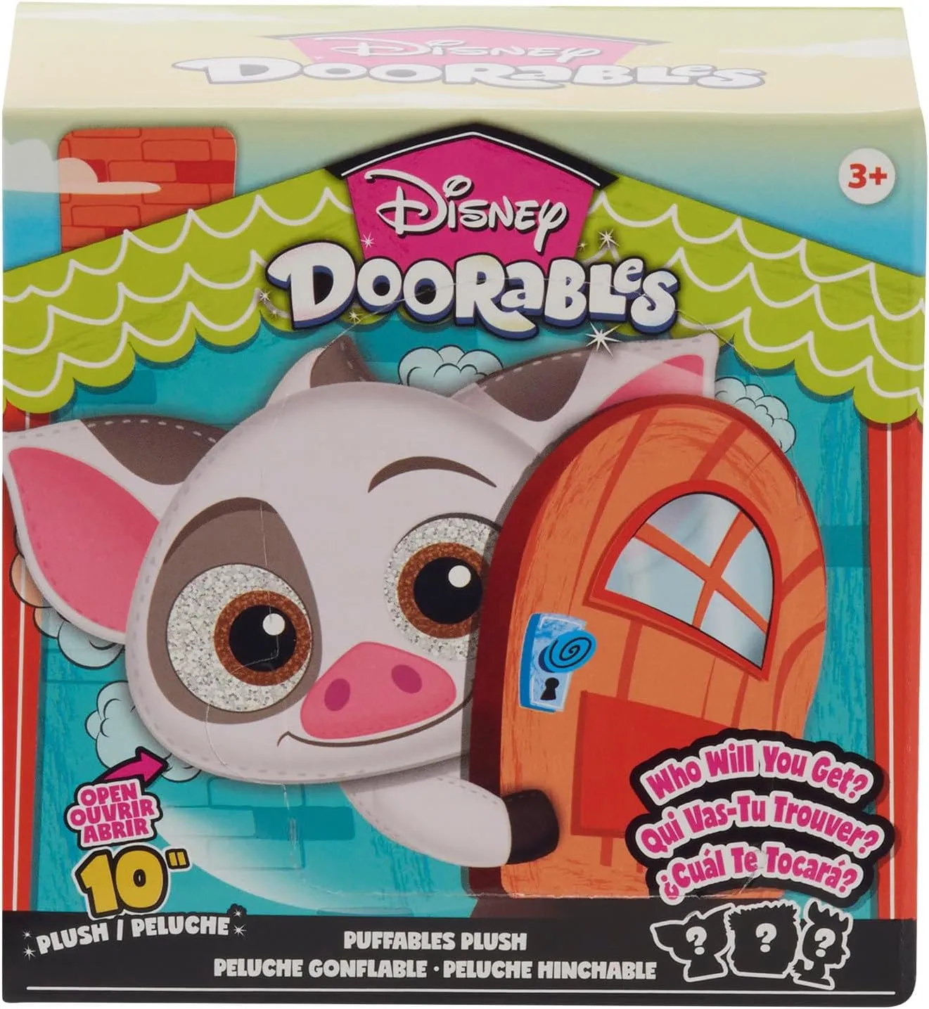 Disney Doorables Puffables Plush Moana, 10-inch Collectible Plush, Styles May Vary, Kids Toys for Ages 3 Up by Just Play