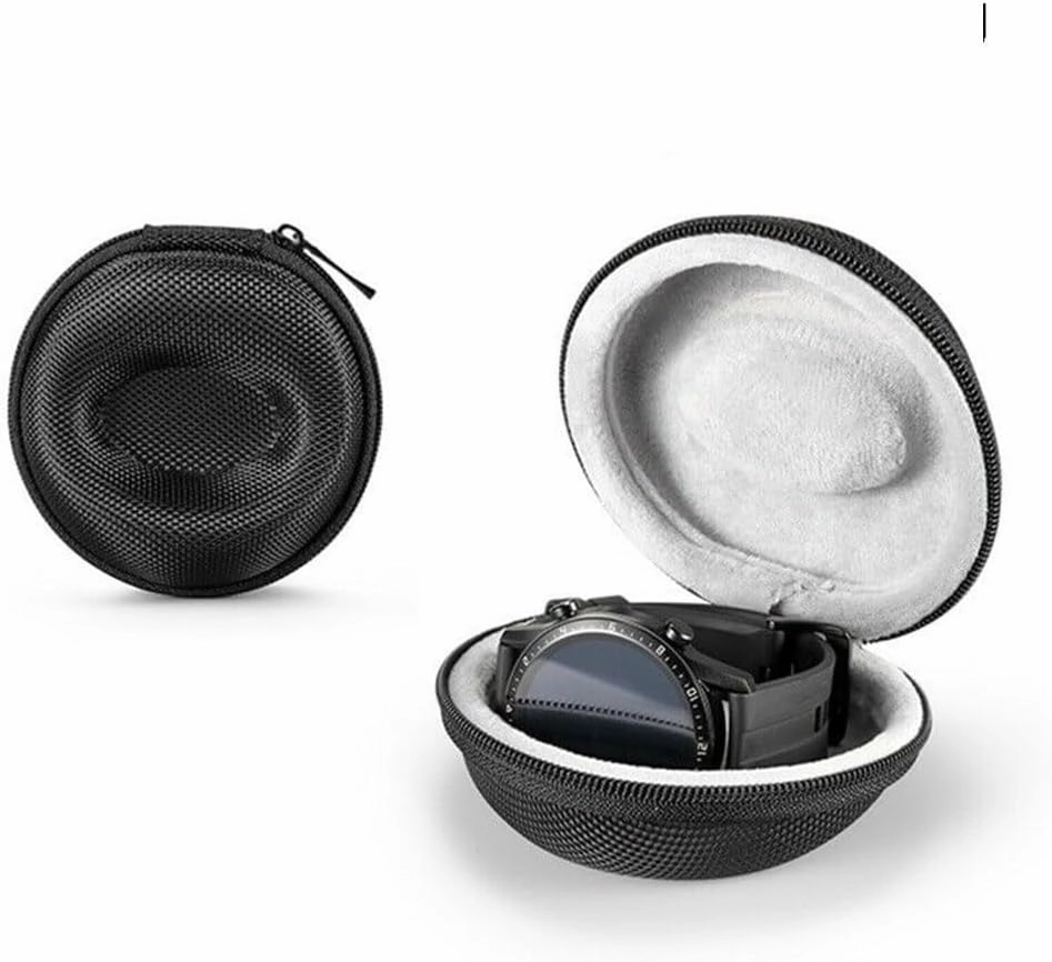 Drop-Resistant Travel Watch Case Single Storage Box for Wristwatches & Smart Watches Soft Interior Watch Container