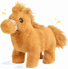 Easfan Walking Pony Toy Plush Interactive Pony with Sound Tail Wagging Stuffed Animal Christmas Birthday Gifts for Kids Toddlers