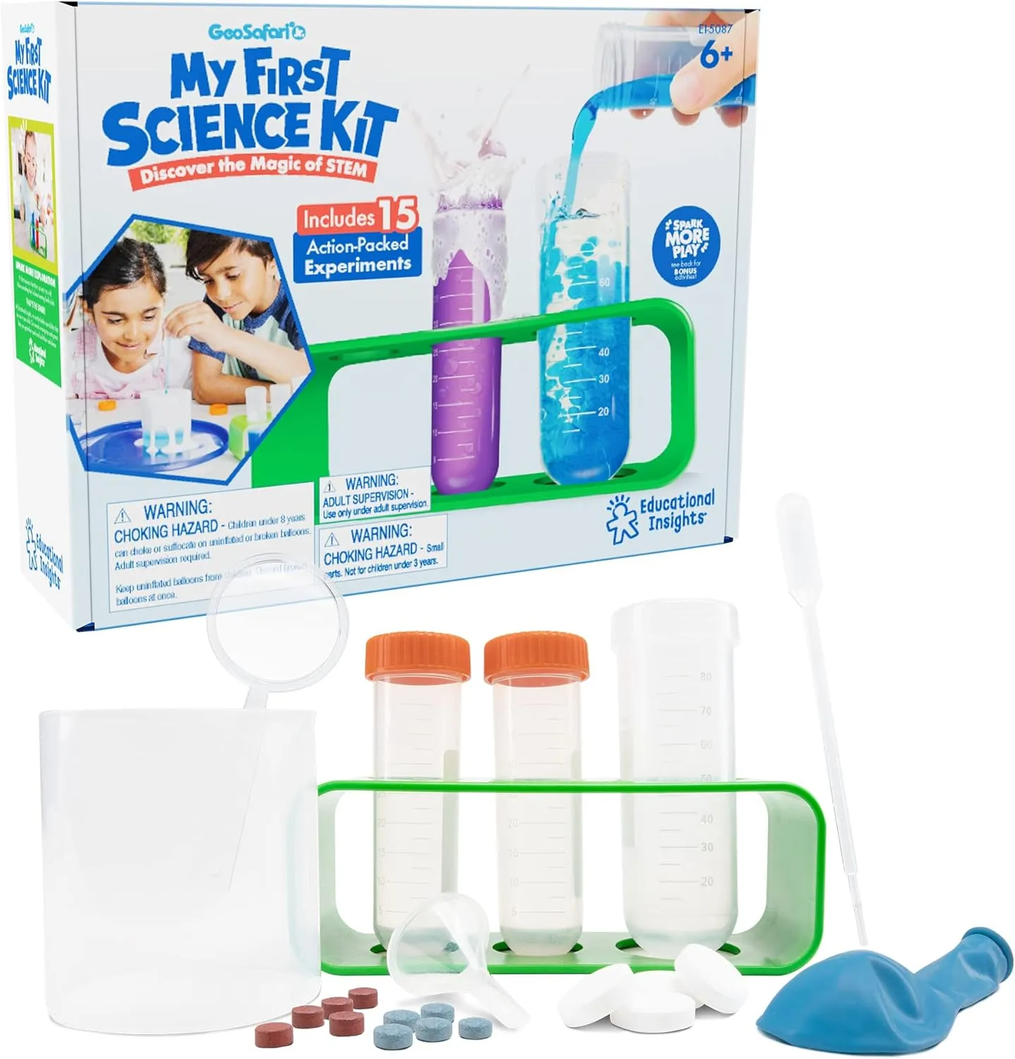 Educational Insights GeoSafari Jr. Interactive Science Set, STEM Learning, Gift For Boys & Girls, Ages 6 