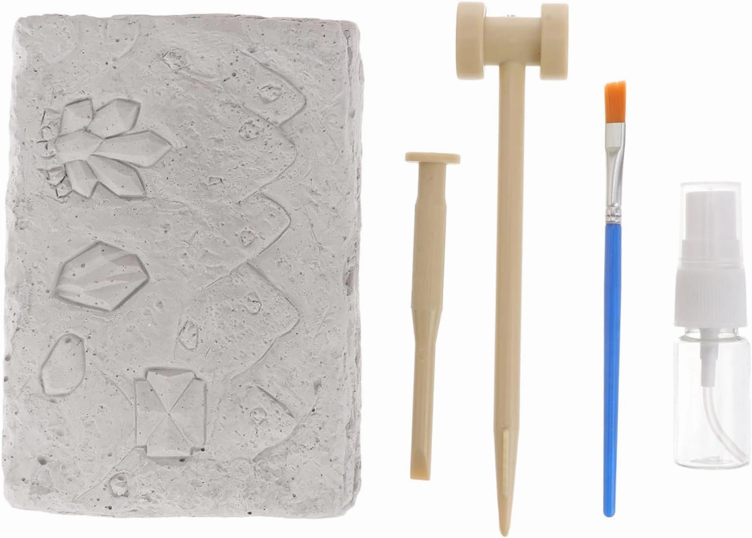 Educational Boys and Girls Stone Digging Toys 1 Set Mineral Stone Specimens for Collecting
