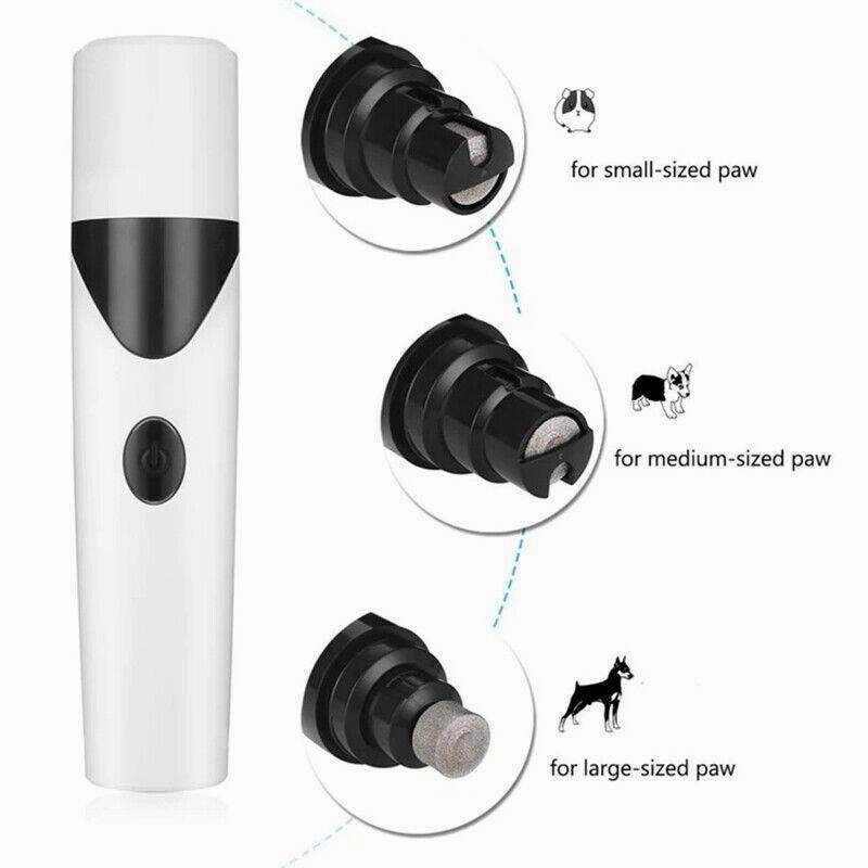 Electric Pet Nail Grinder USB Rechargeable Dog Nail Grinder for Cats and Dogs