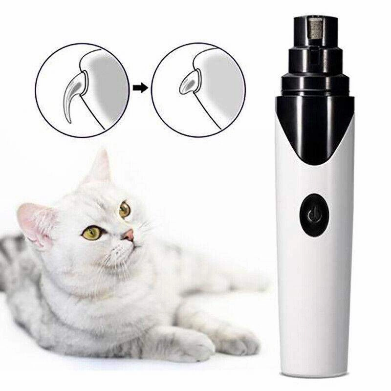Electric Pet Nail Grinder USB Rechargeable Dog Nail Grinder for Cats and Dogs