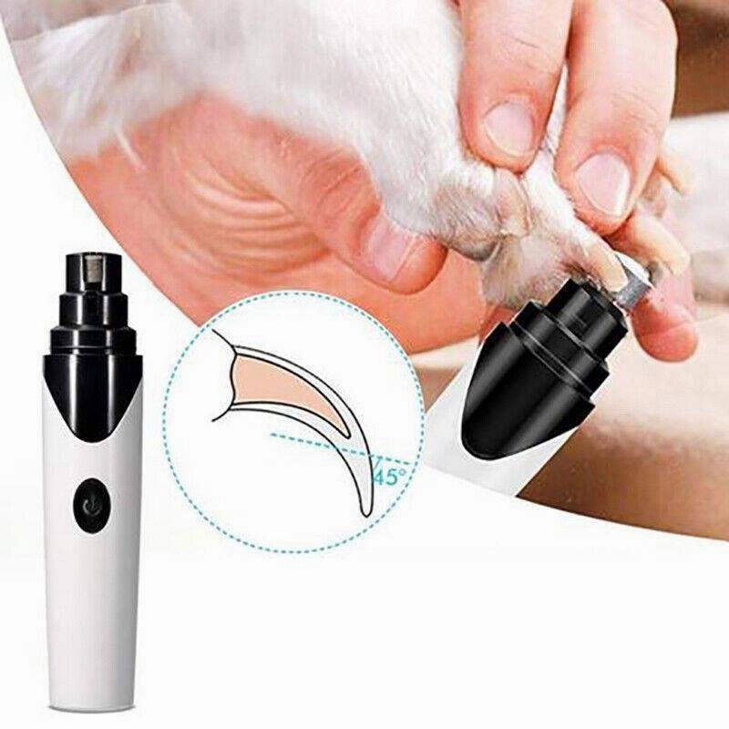 Electric Pet Nail Grinder USB Rechargeable Dog Nail Grinder for Cats and Dogs