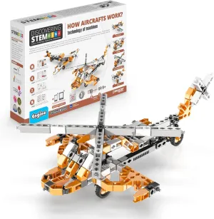 Engino STEM Toys, Technology of Machines- How Aircrafts Work, Construction Toys for Kids 9 , Educational Set, Gifts for Boys & Girls (10 Model Options)