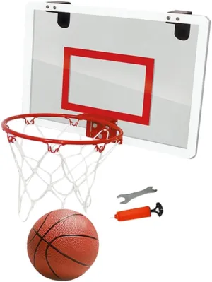 ERINGOGO 1Pc Mini Basketball Board for Door Creative Transparent Hanging Basketball Hoop Easy to Assemble Indoor Basketball for Home and