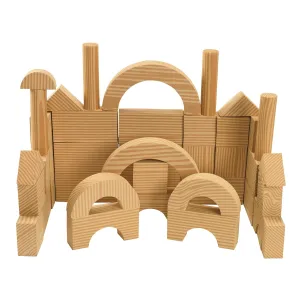 Excellerations Early STEM Toddler Soft and Smooth Unit Blocks, Set of 40, Kids Educational Toy, Ages 12 Months and Up