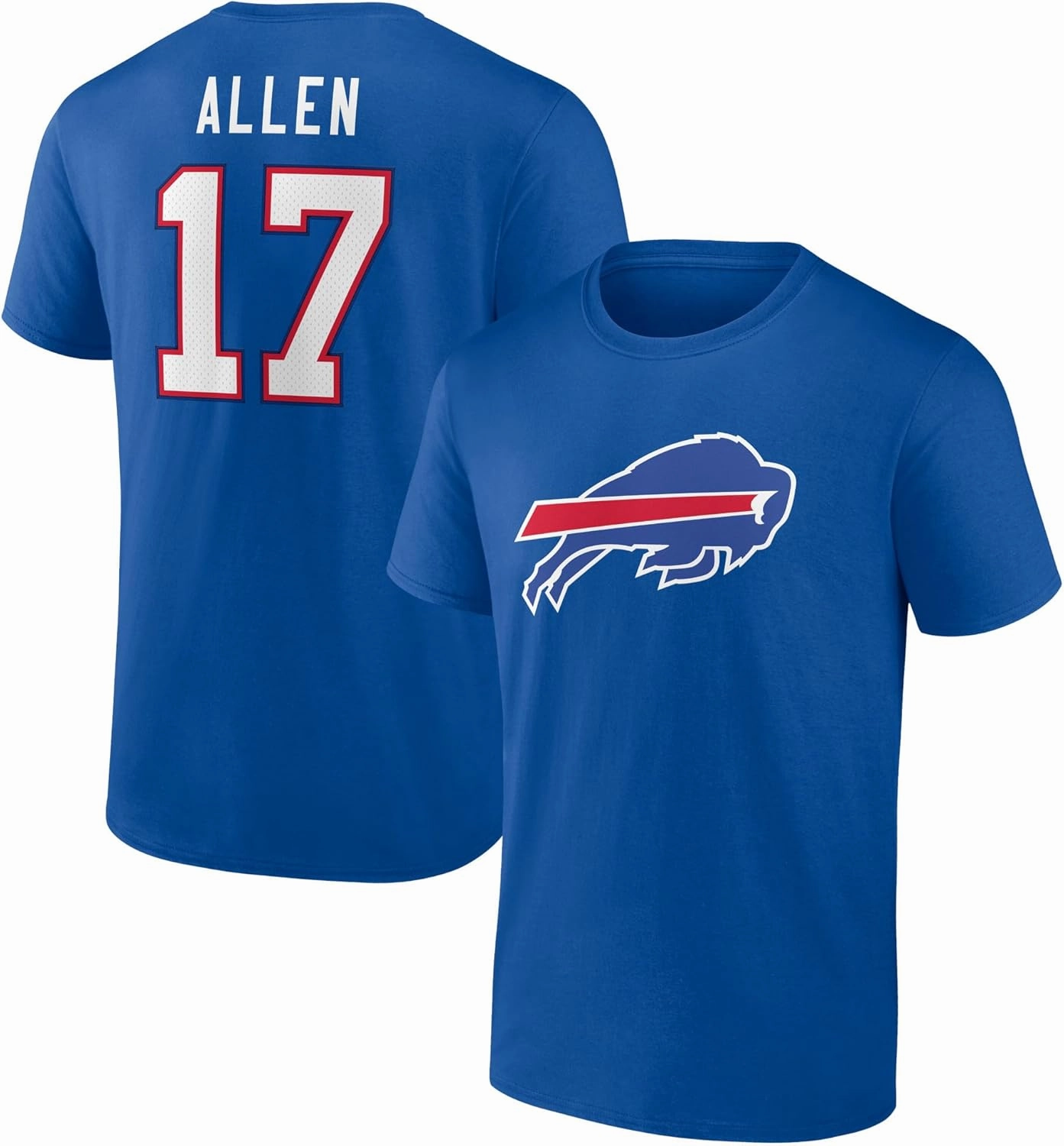 Fanatics Men's Josh Allen Royal Buffalo Bills Icon Player Name & Number T-Shirt