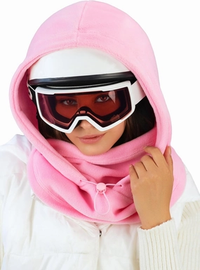 Fleece Balaclava Over Helmet - Warm Helmet Ninja Hood - Snowboard Hooded Hat Neck Gaiter Ski Mask