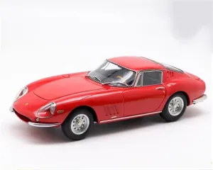 FloZ for CMC for Ferrari for 275 for GTB/C 1966 Classic Sports car red 1:18 Car Pre-Built Model