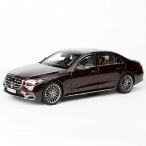 FloZ for NOREV for Mercedes for Benz for S-Class for S600 for AMG W223 2021 Brown Gray Inside 1:18 Truck Pre-Built Model
