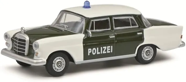 FloZ for Schuco for Mercedes for Benz 200 Polizei European Police Car 1:64 Truck Pre-Built Model
