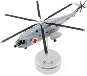 FloZ for UNISTAR Chinese Navy Z-8 Liaoning Ship Rescue Helicopter 9516# 1:144 Aircraft Pre-Built Model