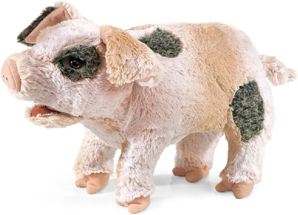 Folkmanis Grunting Pig Hand Puppet, Standard Packaging, Pink