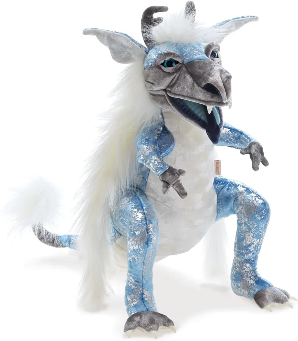 Folkmanis Ice Dragon Hand Puppet