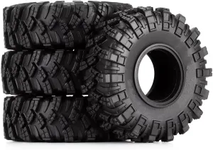 for Axial for SCX24 for FMS for FCX24 for Enduro24 for JLU for Deadbolt Upgrade 1.0inch Micro Crawler Tires Soft Mud for Terrain Type Claw RC Vehicle Wheels Tires