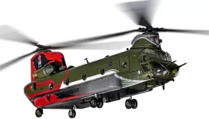 for Corgi for Boeing Chinook HC.4 ZA712, RAF No.18 (B) Squadron, 100 Years 1:72 Helicopter Pre-Built Model