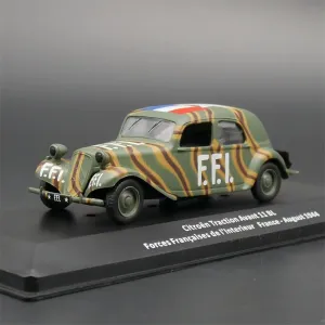 for IXO for Citroen for Traction for Avant 11 BL Forces Francaises de I'Interieur France - August 1944 1:43 Tank Pre-Built Model