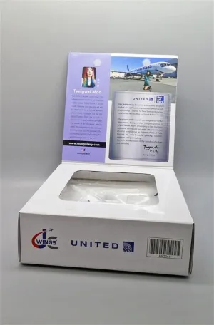 for JC Wings for United Airlines for Boeing 757-200 (HER Art HERE - California Livery) N14106 with Stand Limited Edition 1/200 DIECAST Aircraft Pre-Built Model