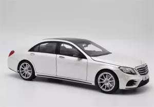 for Norev for Mercedes for Benz for S Class for S450L for W222 2018 White 1:18 Car Pre-Built Model