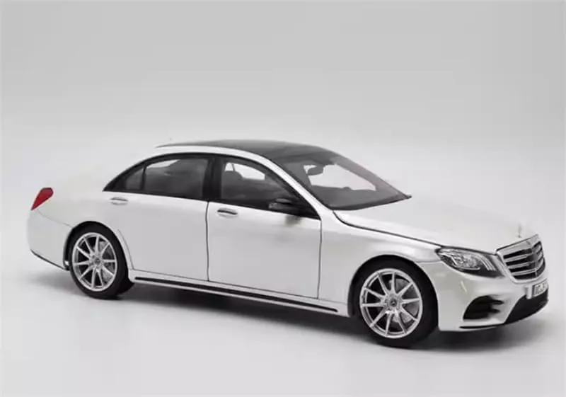 for Norev for Mercedes for Benz for S Class for S450L for W222 2018 White 1:18 Car Pre-Built Model